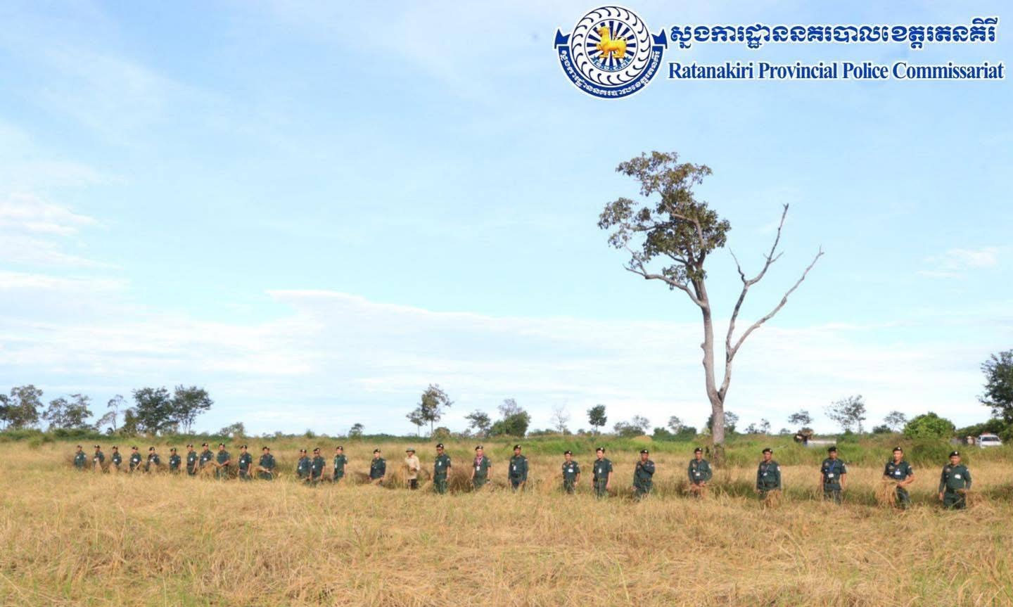 កងកម្លាំងនគរបាលស្រុកកូនមុំ ចុះជួយច្រូតកាត់ប្រមូលផលស្រូវ​ជូនដល់គ្រួសារវីរកងទ័ព​ ដែលជាប់ភារកិច្ចការពារព្រំដែន នៅជួរមុខ